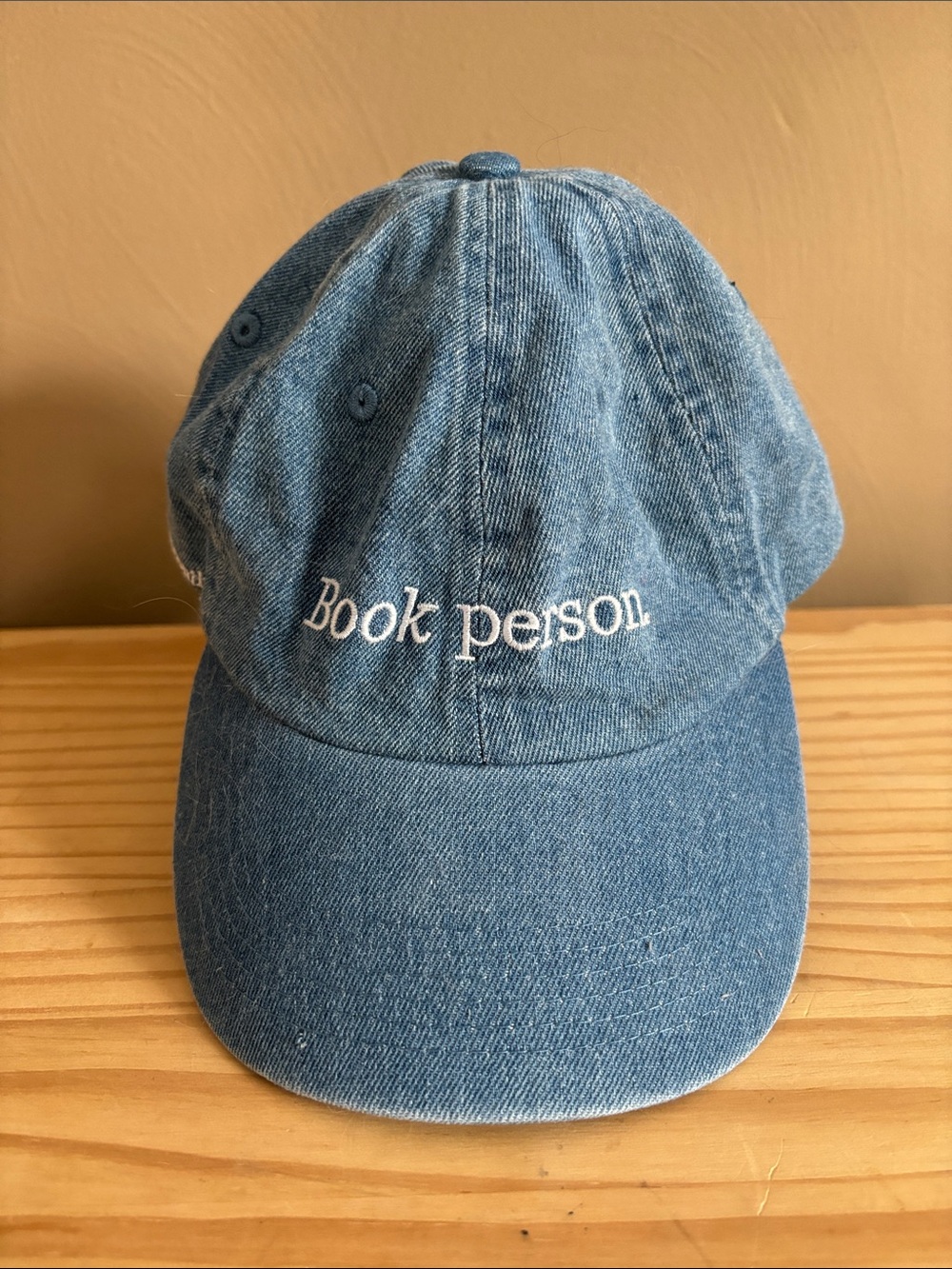 Book of the month Denim "Book person" Baseball Cap - Blue